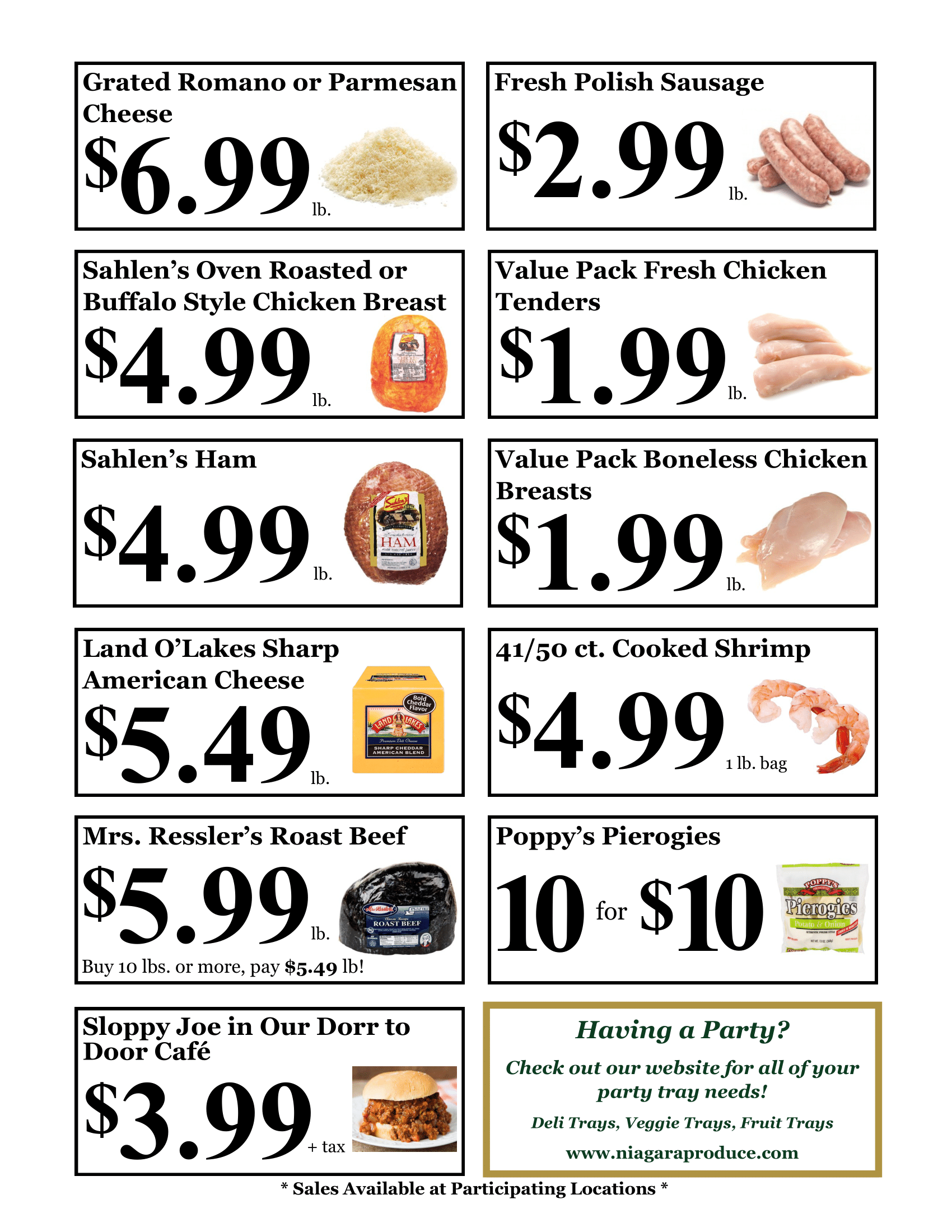 Weekly Specials Niagara Produce